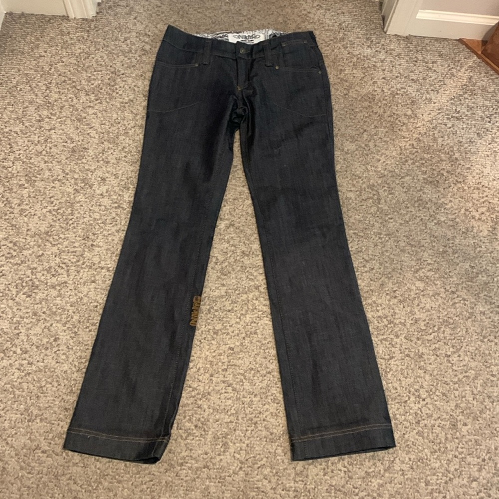 Vtg Nikita dark denim 5 pocket boot leg cut jean sz 30